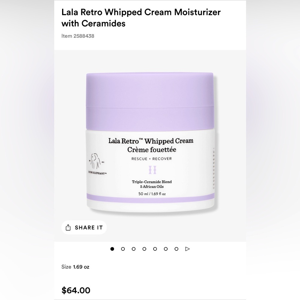 Drunk Elephant
Lala Retro™ Nourishing Whipped Refillable Moisturizer